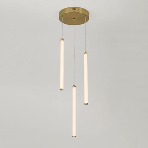 Lámpara colgante de flauta moderna con LED lineal de 3 modos para un comedor sofisticado