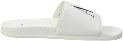 A|X Armani Exchange Men's Icon Project Logo Slip-on Slide Sandal Flip-Flop, Op.white, 11 | Image 5