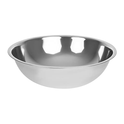Vogue Rührschüssel aus Edelstahl 12 Liter, Silber, Größe: 135(H) x455(Ø) mm, stapelbar, langlebige Konstruktion für den Einsatz in gewerblichen Küchen, GC141