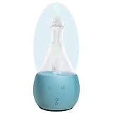 Pure Essential Oil Nebulizing Diffuser Made of Wood and Glass. Waterless Oil Diffuser, No Heat, No P