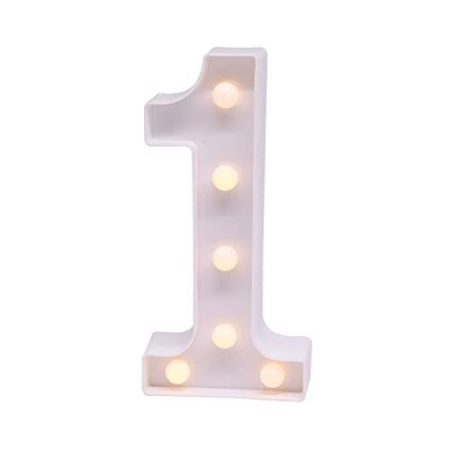 Lettres blanches avec lumières LED. Lettres avec lumières lumineuses pour la décoration intérieure. Créez vos mots avec l'alphabet de A à Z, les chiffres de 0 à 9 et les symboles. (1) Cover