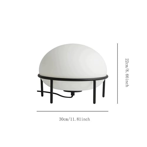 Lampe de table créative en métal et verre dépolis salon moderne - 2