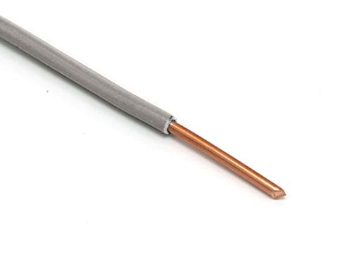 THE CIMPLE CO 10 AWG Insulated Solid Copper THHN/THWN Wire 10 FT - 10 Gauge Ground Wire for Electrical Grounding in Residential, Commercial, Industrial Buildings - 10 Feet (3 Meters), Grey by THE CIMPLE CO - Image 2