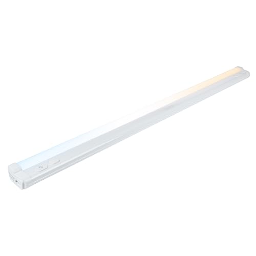 Image of Enbrighten 36 Inch Plug in Under Cabinet Light with 5 Color Temperatures | Dimmable 2386 Lumens, Soft White to Daylight Lighting, One-Touch Sync Linkable Under Cabinet Lighting for Kitchen, ETL Listed