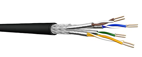 Draka Câble de pose UC900 SS23, Cat 7, S/FTP, PiMF, noir, anneau de 100 m