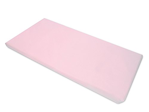 Image of American Baby Company 2 Pack 100% Cotton Percale Fitted Nap Mat Sheet with Elastic Corners, 24 inch x 48 inch x 4 inch - Soft & Breathable Rest Mat Sheet or Nap Mat Cover for Daycare & Preschool, Pink