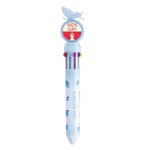 Stylo à bille rétractable Red Ribbon idée cadeau solidaire 1er décembre