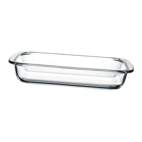 Plateau de cuisson verre rectangulaire transparent résistant micro-ondes et four