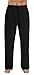 #followme Super Soft Men's Polyspandex Pajama Pants with Pockets 45904-BLK-XL