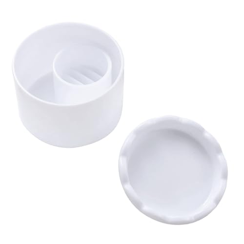 Limpiador de pinceles para uñas y bolígrafo brillante con cubiertas a prueba de polvo para la eficiencia del salón, fácil limpieza de herramientas de uñas organizador