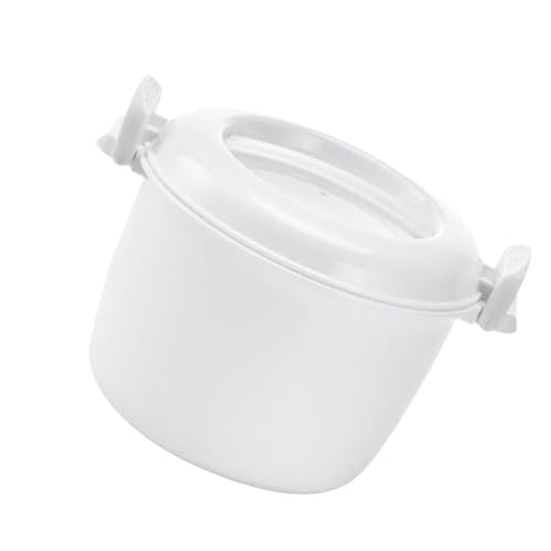 ERINGOGO 電子レンジ用多機能保温弁当箱 小型プラスチック炊飯器 食品グレード製 電子レンジ調理器具 ご飯や野菜調理対応 オフィ 再利用可能