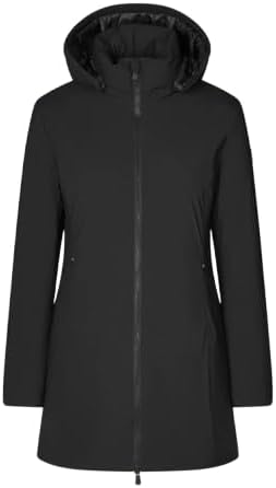 Save The Duck Women's Rachel Parka | Animal-Free, Plumtech® Insulation, Water Repellent, Detachable Hood, Zip Hand Pockets