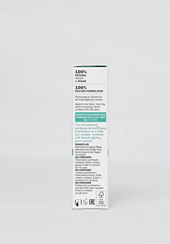 Novexpert Blemish Control Moisturizer Face Cream for Women and Men - Fast Absorbing Zinc Acne Treatment for Face - Hypoallergenic, Vegan, Purifying Gel for Normal and Oily Skin - 1 oz