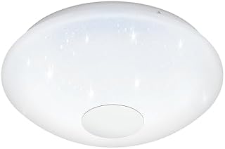 EGLO LED Deckenleuchte Voltago 2 1 flammige Deckenlampe Weiß, Ø 29,5 cm
