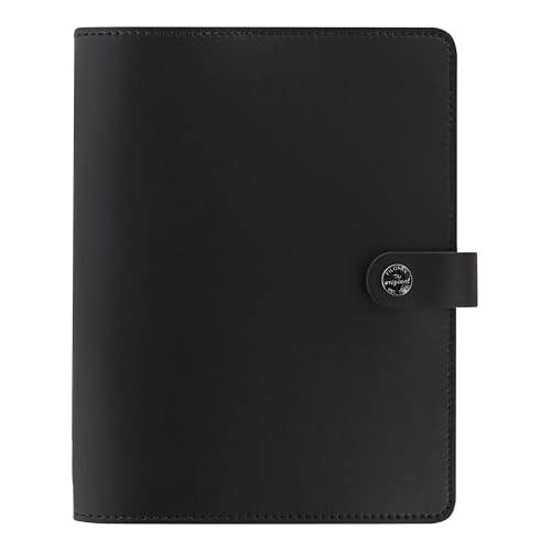 Filofax The Original Organizer, A5 Size, Black - Leather, Six Rings, Week-to-View Insert, Multilingual (C022509)