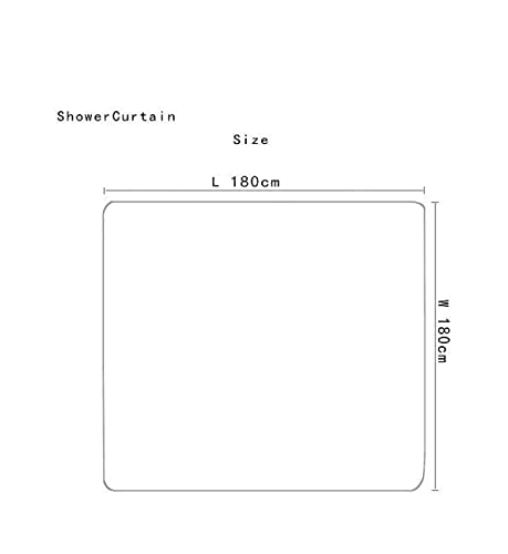 LARIAU 4-teiliges Duschvorhang-Badematten-Set, Mehltau-Badezimmer-Duschvorhang + rutschfeste Badematte… – Bild 6