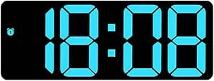 Digital Alarm Clock with Auto-Dim Night Mode - USB/Battery Operated 3 Alarm Modes & Adjustable Brightness LED Display for Bedroom/Travel/Desk