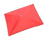 Rechteckiger Terrassenschirm, Ersatzdach, langlebig, Markttischabdeckung...