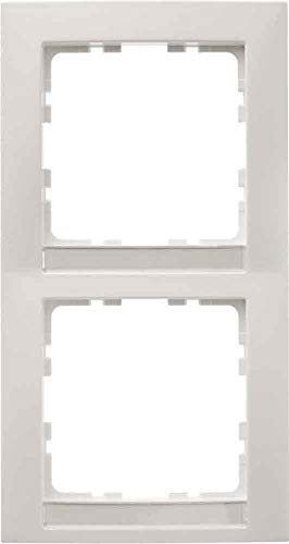 Preisvergleich Produktbild Hager S1 Rahmen 2 Elemente senkrecht matt weiß Polar