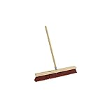 HEAVY DUTY PERFORMANCE: Built for tough jobs, this heavy duty push broom is ideal for sweeping warehouses, garages, and large hard floor areas. Durable wood construction ensures long-lasting use. SOFT BRISTLE DESIGN: Features soft push broom bristles...