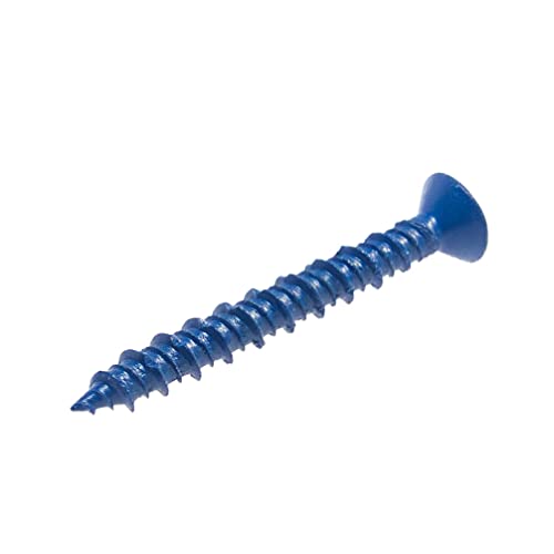 100 Qty 3/16" X 1-3/4" Flat Head Phillips Diamond Tip Concrete Screws To Anchor Masonry, Block & Brick (Bcp481) #TOP3