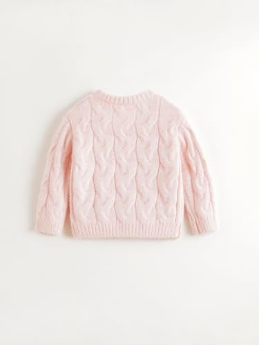 marc & janie Girls Crew Neck Knitted Sweater Long Sleeve Warm Pullover Sweaters Tops 2417733