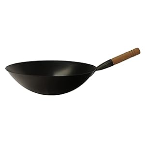 SL-PA400CA: 15.75″ Cool Roll Iron Wok (Induction Ready)