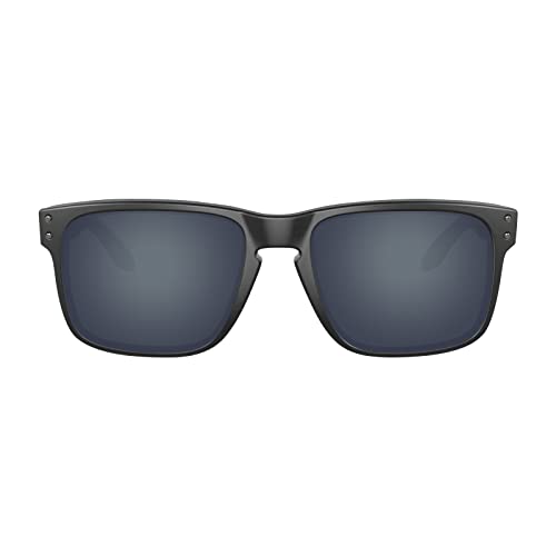 Image of Well-aimed Replacement Lenses Compatible with Oakley Holbrook OO9102 Sunglasses - Black Iridium Polarized
