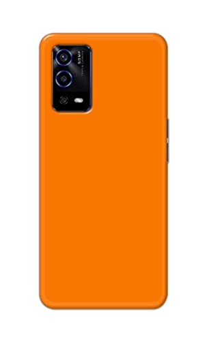 Image of Plain Orange Hard Back Case Cover for Oppo A55 Back Cover -(J5) VNS2229