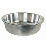 Thunder Group ALBS007 Basin, 30" Dia. x 7-1/2"H, Durable, Tapered Edges, Aluminum