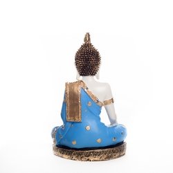 Image of eCraftIndia Meditating Lord Buddha Statue (17.78 cm x 12.7 cm x 27.94 cm, Blue)