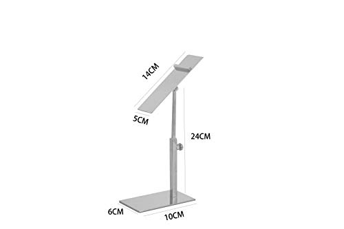 Greneric 2 Pack Stainless Steel Shoe Rack Sandals Display Stand High Heel Shoe Riser Men Leather Shoe Shelf Adjustable Height Pallet Stand Shoe Display Prop Rack For Shop,Clothing Store (Titanium) #TOP5