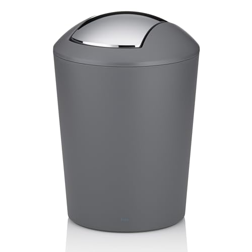 Kela Trash Can with Lid Marta Collection, Grey
