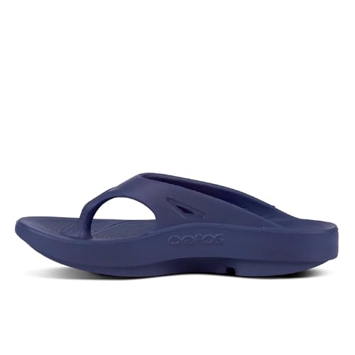 OOFOS OOriginal Recovery Sandal, Navy - Women’s Size 9, Men’s Size 73