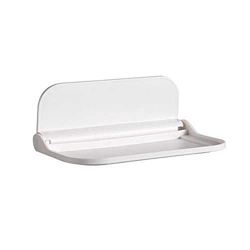 Petite étagère Flottante Murale, Pas de perçage Auto-adhésif sur Les étagères murales pour Chambre, Cuisine, Salle de Bain pour Afficher Les Haut-parleurs, Cadre Photo, Montre, clés, cosmétiques, ABS Cover