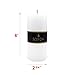 Simply Soson 3x6 inch White Pillar Candles Set of 6, Smooth Texture, Unscented White Candles, Dripless Candles, 3 inch Pillar Candles Ideal as Wedding, Parties, Spas, Dinner, Home Decoration, Church