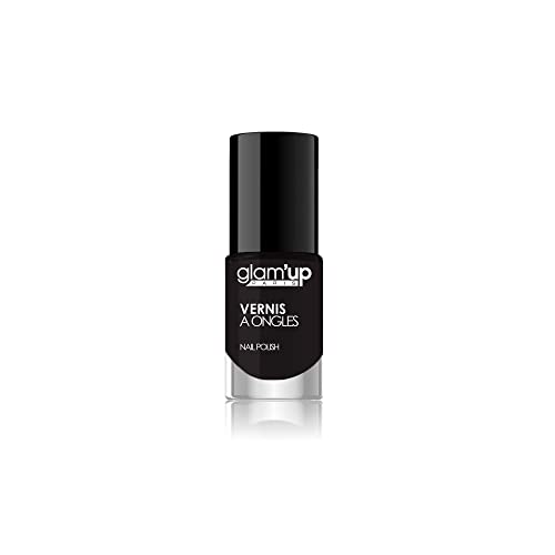 Glam'Up Paris - Esmalte de Uñas - Ultra Brillo - Larga Duración - Secado Rápido - N°119 - Negro