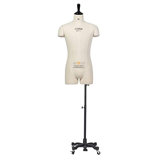 Plus Size sömnad Mannequin Torso Body, Vit övre Torso Skyltdocka med justerbart stativ och hjul, för klippning av kläder Design för kläddisplay
