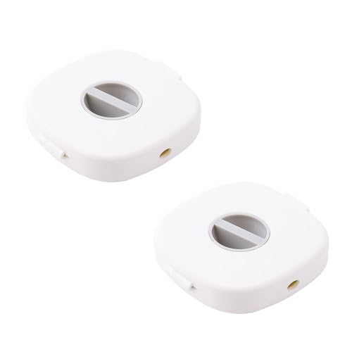 2 rouleaux de rangement pour câbles extensibles, boîte de rangement portable pour fils et câbles, organisateur pour la gestion des câbles de charge USB, blanc