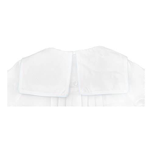 Petit Ami Baby Boys' Square Collar Romper With Train Embroidery, Newborn, White #TOP3