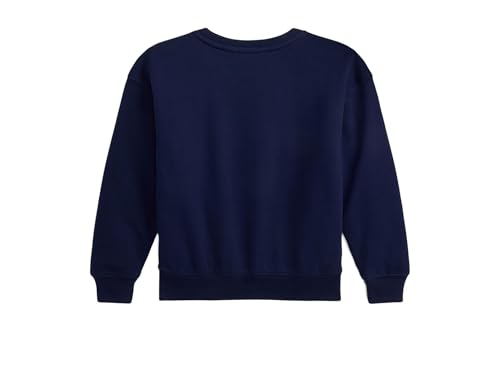 POLO RALPH LAUREN Girls Polo Bear Fleece Boxy Sweatshirt (Toddler/Little Kid), Refined Navy, 3, Toddler2