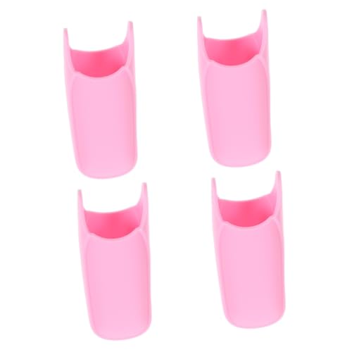 Funda de silicona Didiseaon para planchas y rizadores de cabello, 4 piezas, color rosa, fácil de limpiar y mantener miniatura 1