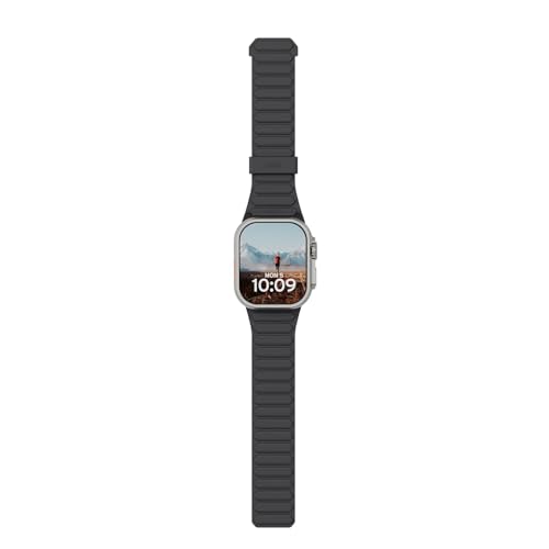 Image of Urban Armor Gear UAG Pathfinder Silicone Double Side Reversible Magnetic Watch Strap Designed for Apple Watch (49mm / 46mm / 45mm / 44mm) (Series 4-11 / Ultra 3 /2 / Ultra /SE / SE2) (Watch NOT Included)