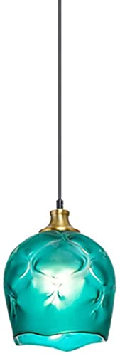 Lampe de lustre de plafond rétro en verre pour atmosphère haut de gamme