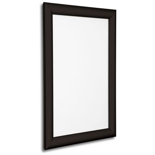 DISPLAY GENIE Premium Clip down Frame Poster Display A4 A3 A2 A1 A0 varients Anti Glare Cover Sheet Aluminium Frame Perfect Display Solution for Home (Black) (A1)