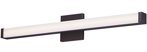 Image of Maxim Lighting Spec Bath Vanity Light | Bronze Aluminum Finish | Contemporary Indoor Light Fixture | Ideal for Bathrooms & Powder Rooms | Dimmable | Home Decor Light Fixture | 52004BZ