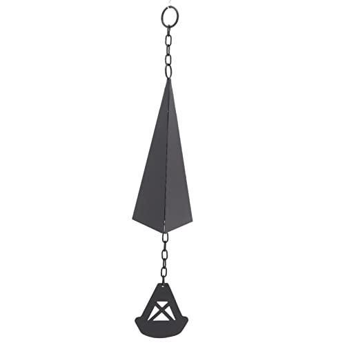 Wind Chimes, Triangular Wind Bell Windchimes Outdoors Deep Resonance Serenity Bell with Hanging Ring for Home Garden