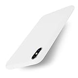 Yajuhoy iPhone Xs Case/iPhone X Case,Liquid Silicone Gel Rubber Slim Fit Soft Mobile Phone Case with Microfiber Cloth Lining Cushion Compatible with Apple iPhone X/Xs 5.8 inch (2018) - White