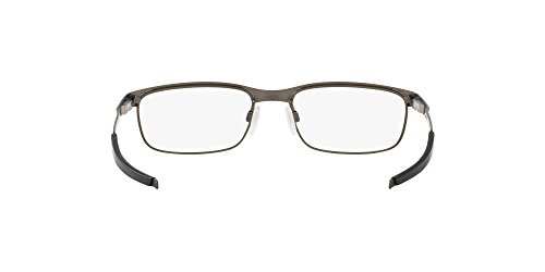 Image of Oakley mens Ox3222 Steel Plate Rectangular Prescription Eyewear Frames