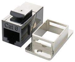 Łącznik, gniazdo RJ45, 8POS, CAT6, adaptery in-line, złącza modułowe, adaptery modułowe, ilość1 | ECF504-C6